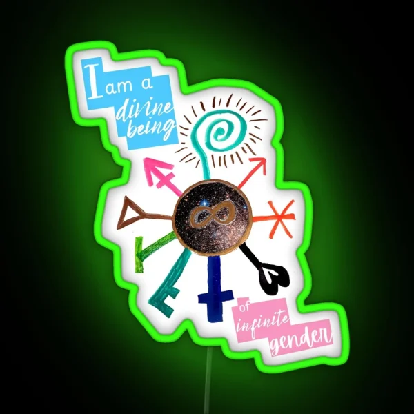 The Wheel Of Divine Gender RGB Neon Sign