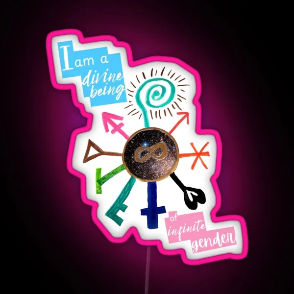 The Wheel Of Divine Gender RGB Neon Sign
