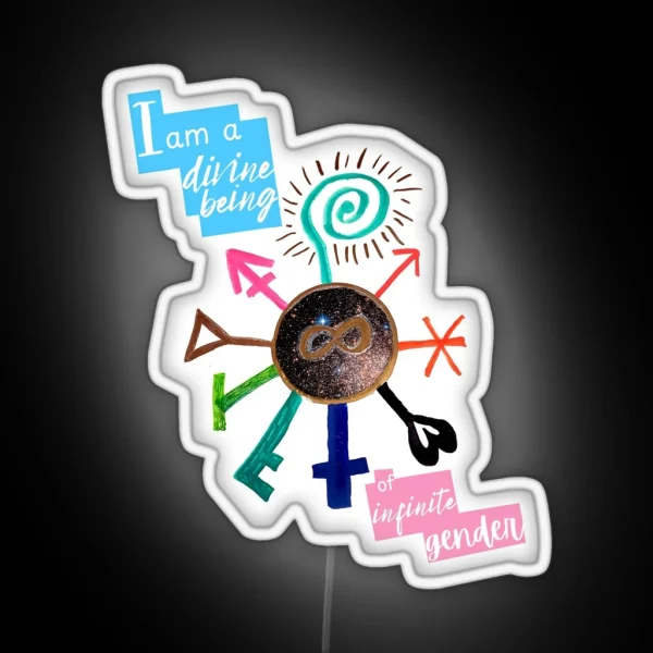 The Wheel Of Divine Gender RGB Neon Sign