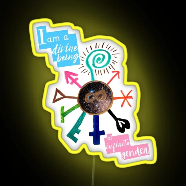 The Wheel Of Divine Gender RGB Neon Sign