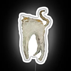The White Cat Le Chat Blanc RGB Neon Sign