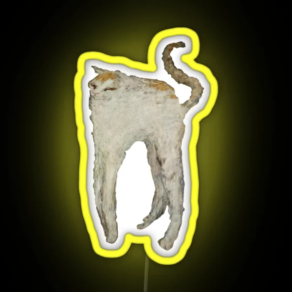 The White Cat Le Chat Blanc RGB Neon Sign