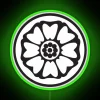 Vibrant White Lotus Motif RGB Neon Sign Home Decor Accent Lighting