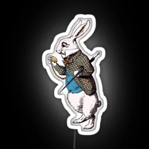 The White Rabbit RGB Neon Sign