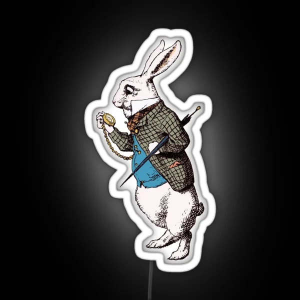 The White Rabbit RGB Neon Sign