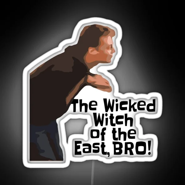 The Wicked Witch Of The East BRO Funny Quote Viral Meme RGB Neon Sign