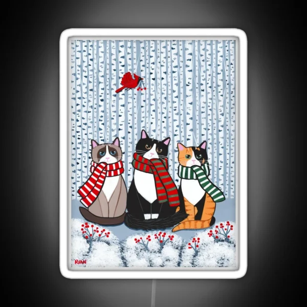 The Winter Cats RGB Neon Sign