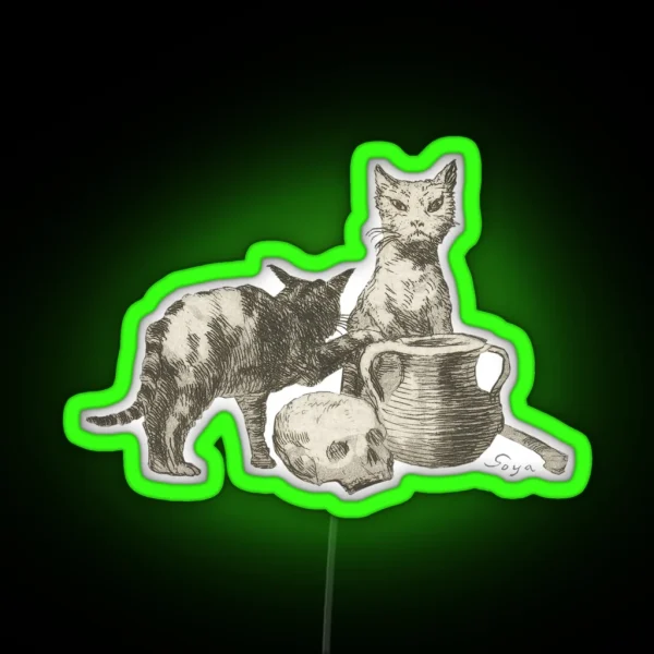The Witch S Cats RGB Neon Sign