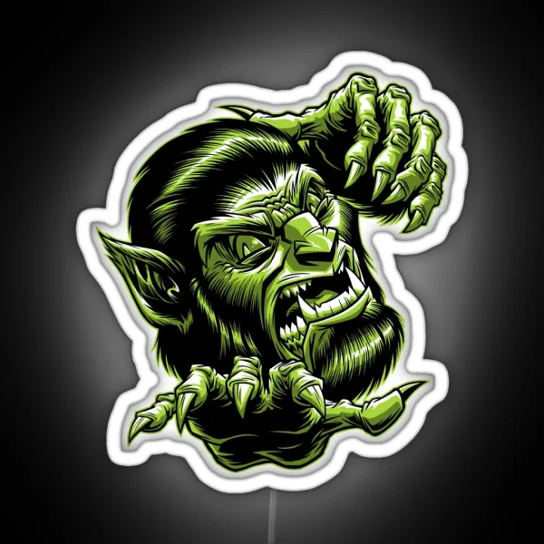 THE WOLFMAN ROAR RGB Neon Sign