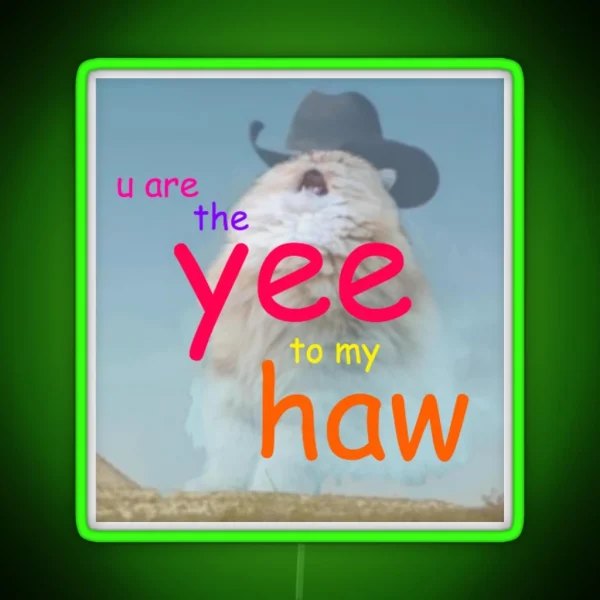 The Yee To My Haw RGB Neon Sign