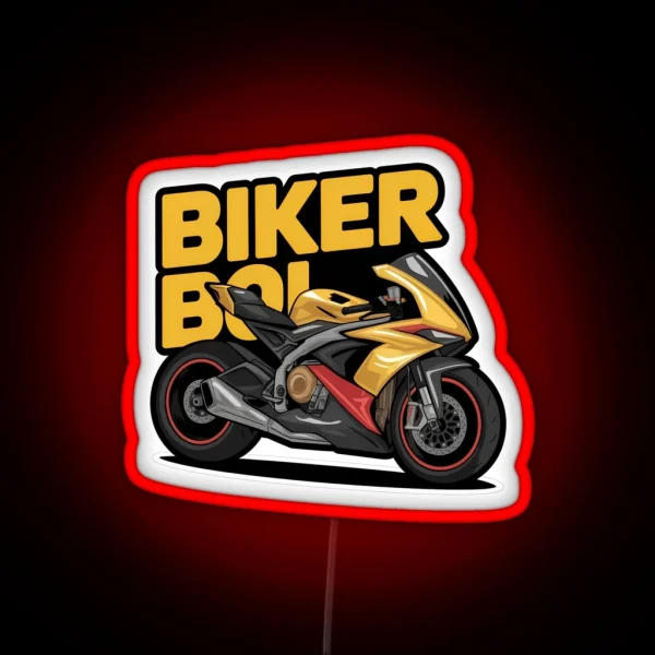 The Yellow Superbike RGB Neon Sign