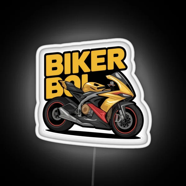 The Yellow Superbike RGB Neon Sign