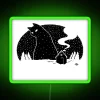 Glowing Neon Sign with Vibrant RGB Color Changing Yule Cat Design