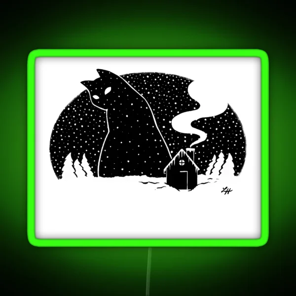 The Yule Cat RGB Neon Sign