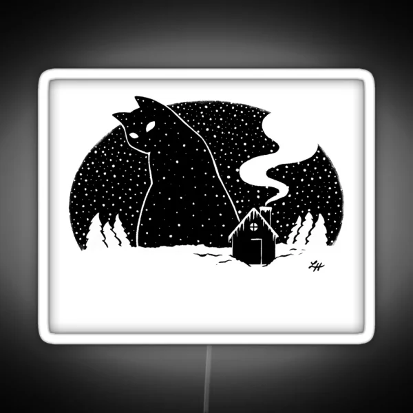 The Yule Cat RGB Neon Sign