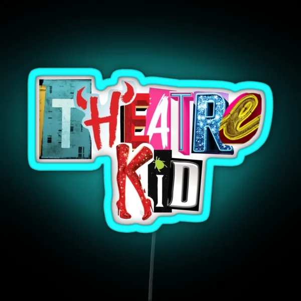 Theatre Kid Collage RGB Neon Sign