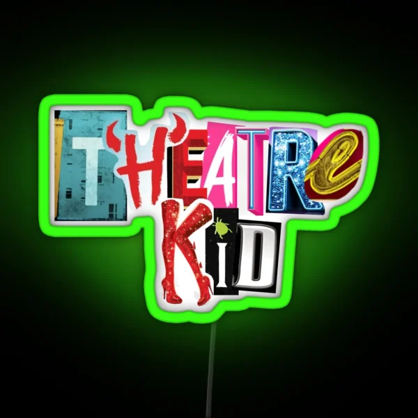 Theatre Kid Collage RGB Neon Sign