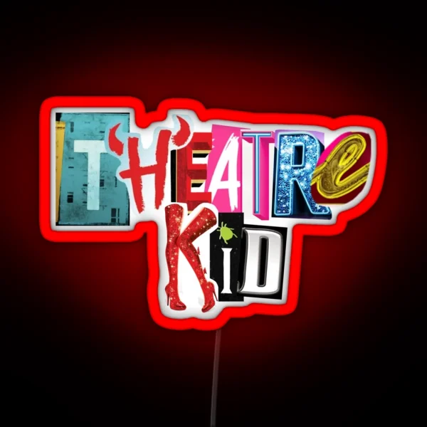 Theatre Kid Collage RGB Neon Sign