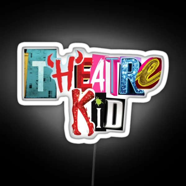 Theatre Kid Collage RGB Neon Sign