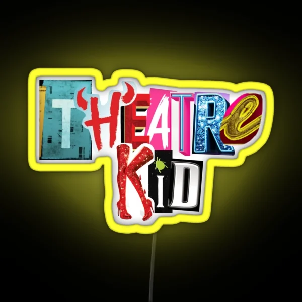 Theatre Kid Collage RGB Neon Sign