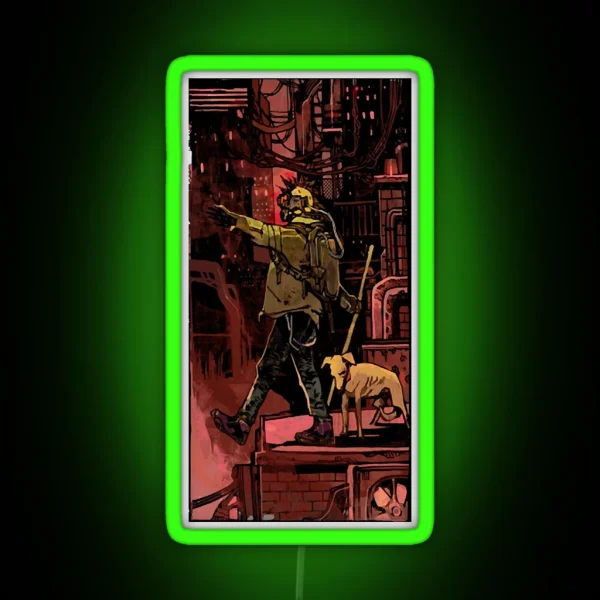 Thefool Cyberpunktarot RGB Neon Sign