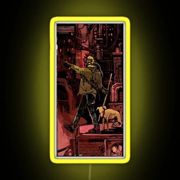 Thefool Cyberpunktarot RGB Neon Sign