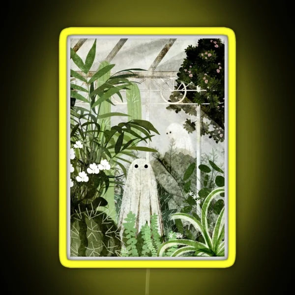 There S A Ghost In The Greenhouse Again RGB Neon Sign