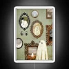 Haunted Art Gallery Decoration with Vibrant RGB LED Sign Illumination