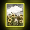 Vibrant RGB LED Art Sign with Whimsical Sunflower Scene and Glow