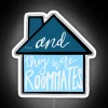 Neon Roommate Sign with RGB Lighting Home Decor Memories Gift.