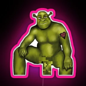 Thicc Boy Shrek RGB Neon Sign