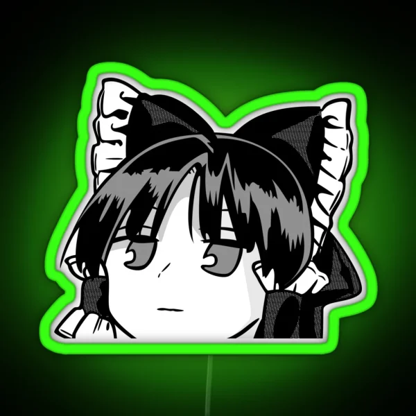 Thinking Reimu RGB Neon Sign