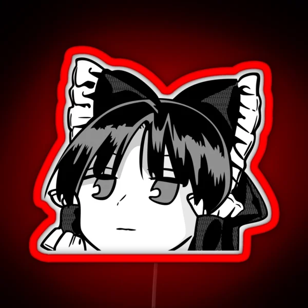 Thinking Reimu RGB Neon Sign