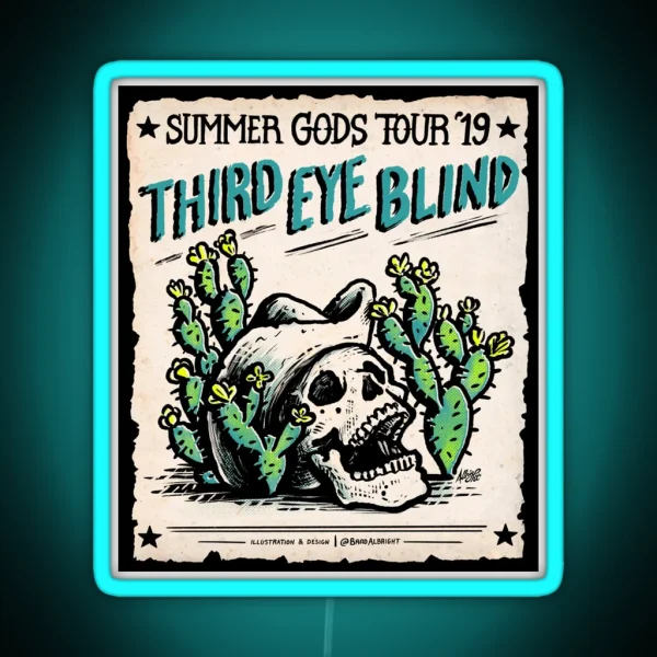 Third Eye Blind Summer Gods Tour 2019 Masjan RGB Neon Sign