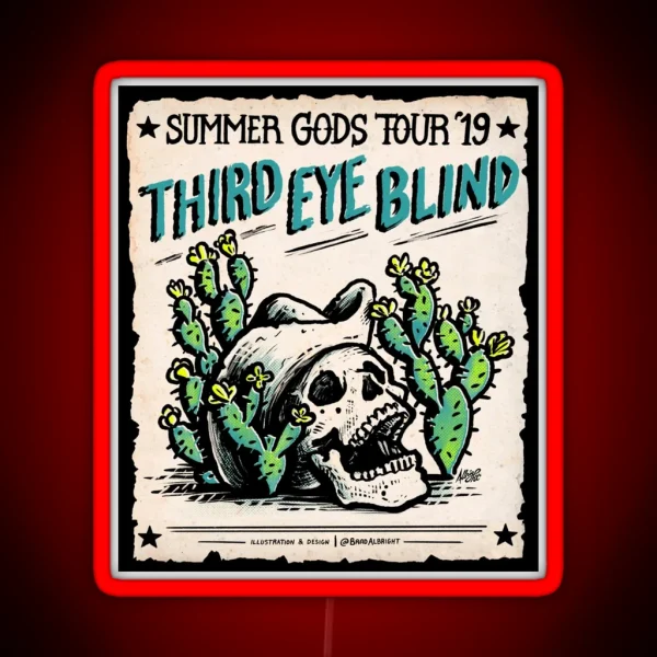 Third Eye Blind Summer Gods Tour 2019 Masjan RGB Neon Sign