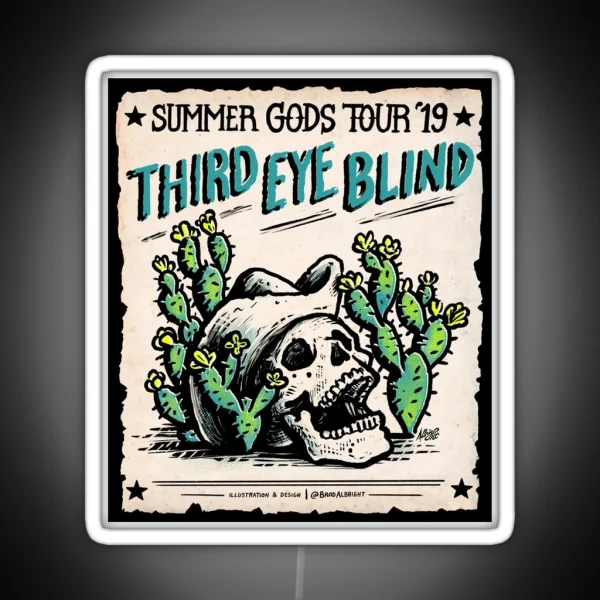 Third Eye Blind Summer Gods Tour 2019 Masjan RGB Neon Sign