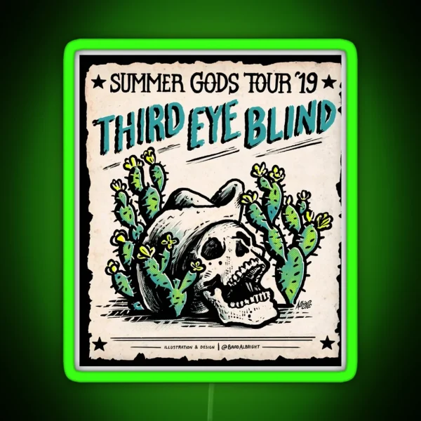 Third Eye Blind Summer Tour 2019 Kerjain RGB Neon Sign