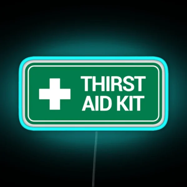 THIRST AID Kit Logo RGB Neon Sign