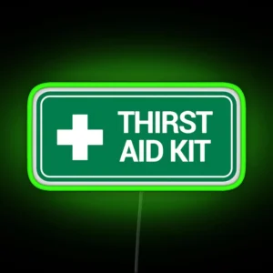 THIRST AID Kit Logo RGB Neon Sign