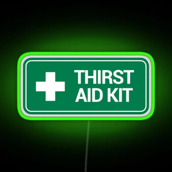 THIRST AID Kit Logo RGB Neon Sign