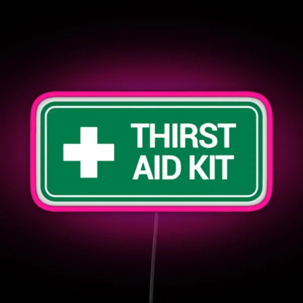 THIRST AID Kit Logo RGB Neon Sign
