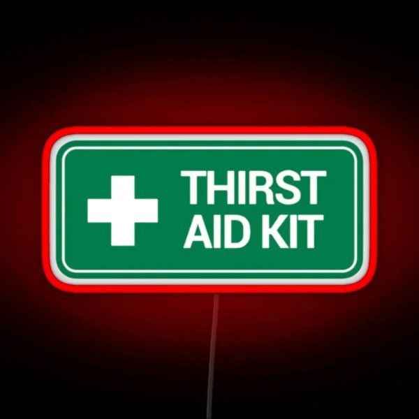 THIRST AID Kit Logo RGB Neon Sign