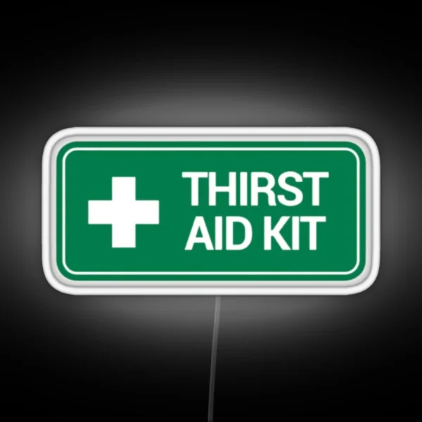THIRST AID Kit Logo RGB Neon Sign
