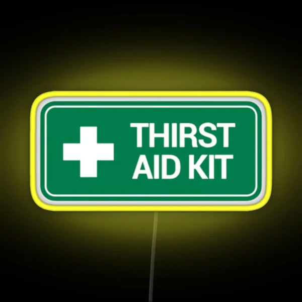 THIRST AID Kit Logo RGB Neon Sign