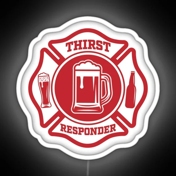 Thirst Responder Funny Design For Bar Tenders RGB Neon Sign