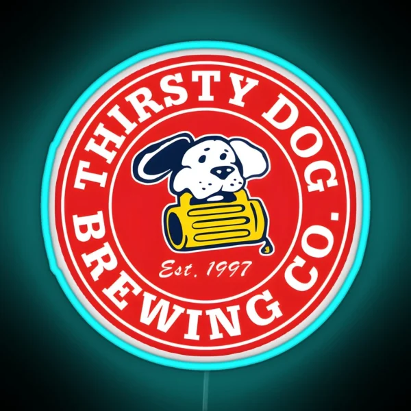 Thirsty Dog Brewery RGB Neon Sign