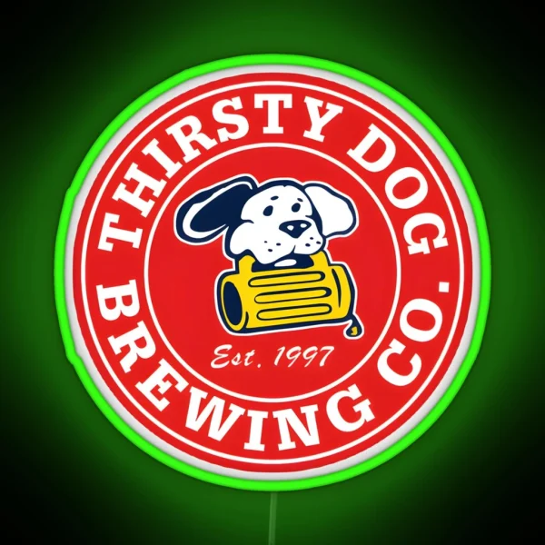 Thirsty Dog Brewery RGB Neon Sign