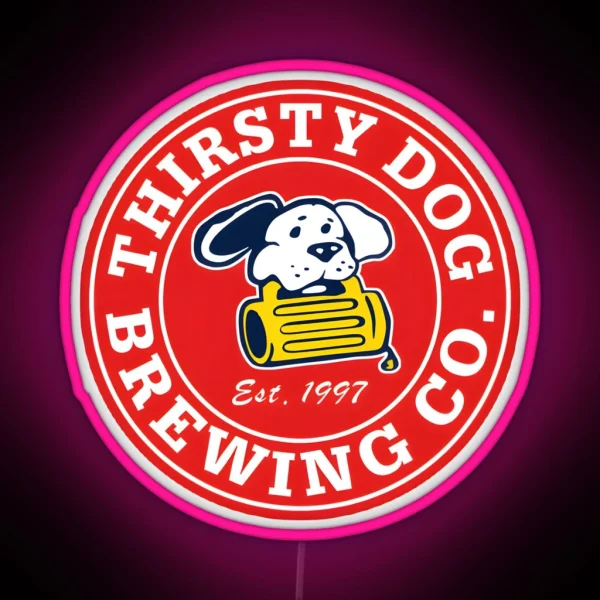 Thirsty Dog Brewery RGB Neon Sign