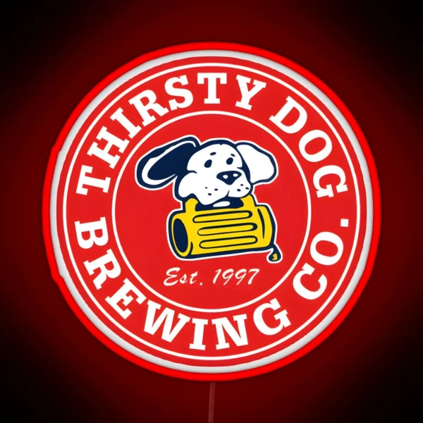 Thirsty Dog Brewery RGB Neon Sign