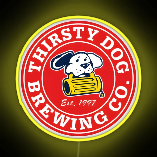 Thirsty Dog Brewery RGB Neon Sign